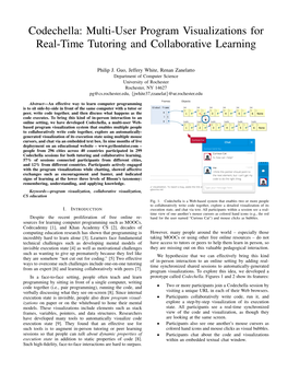 Codechella: Multi-User Program Visualizations for Real-Time Tutoring and Collaborative Learning