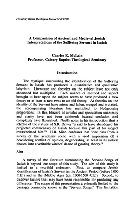 A Comparison of Ancient and Medieval Jewish Interpretations Of