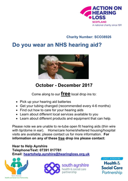 Do You Wear an NHS Hearing Aid?