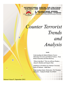 Counter Terrorist Trends and Analysis
