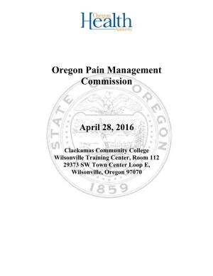 Oregon Pain Management Commission