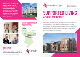 SUPPORTED LIVING Emma / Resident ACROSS DERBYSHIRE