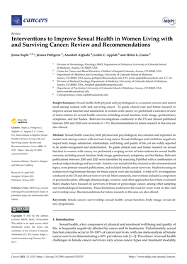 Interventions to Improve Sexual Health in Women Living with and Surviving Cancer: Review and Recommendations