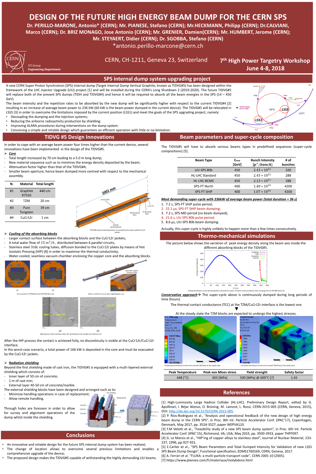 DESIGN of the FUTURE HIGH ENERGY BEAM DUMP for the CERN SPS Dr