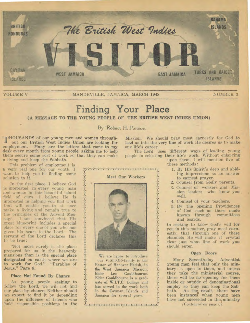 British West Indies Union Visitor for 1948