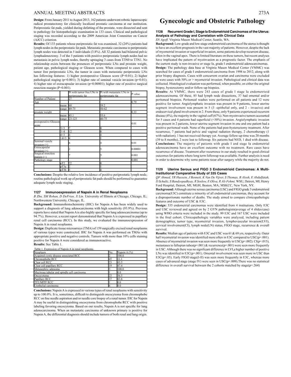 Gynecologic and Obstetric Pathology