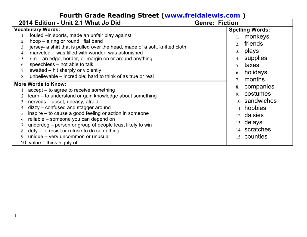 Unit 1 Amazing Words and Story Words s3