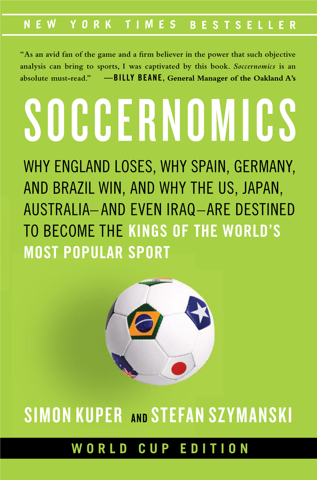 SOCCERNOMICS NEW YORK TIMES Bestseller International Bestseller