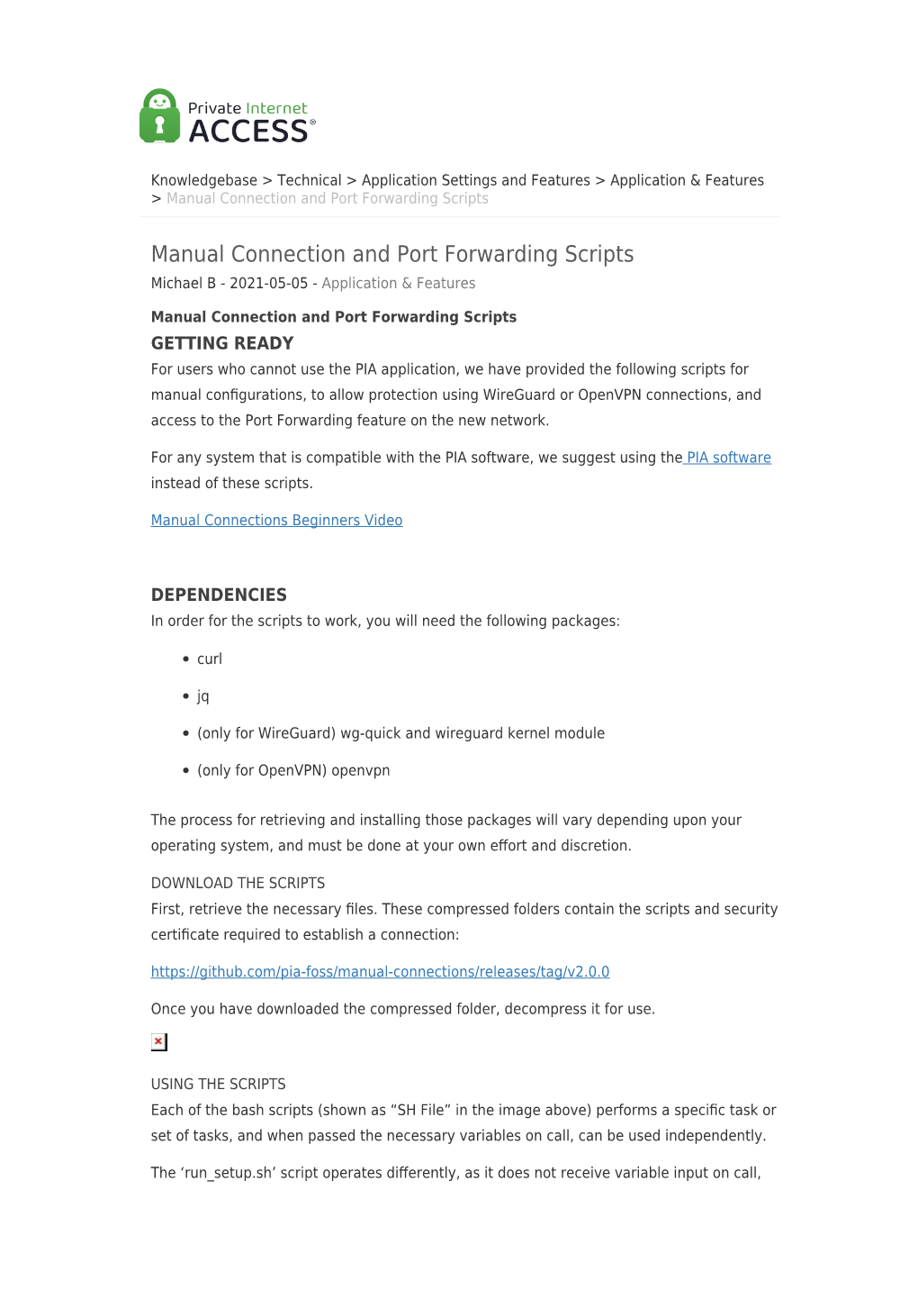 Manual Connection and Port Forwarding Scripts