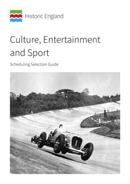 Culture, Entertainment and Sport Scheduling Selection Guide Summary