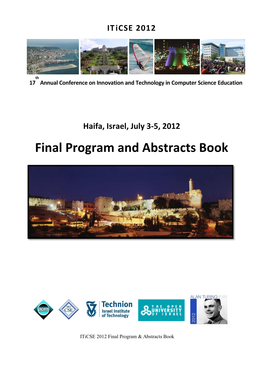 Final Program and Abstracts Book