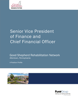 Senior Vice President of Finance and Chief Financial Officer