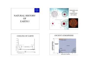 Natural History of Earth I