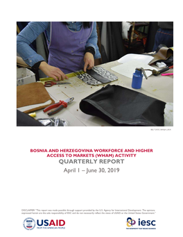 QUARTERLY REPORT April 1 – June 30, 2019