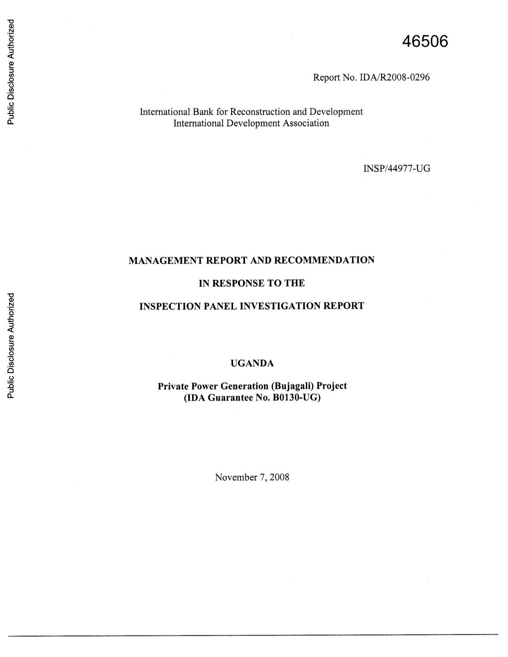 World Bank Document