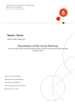 Enactments of the Arctic Railway – a Case Study of an Environmental Justice Conflict Between the Sámi