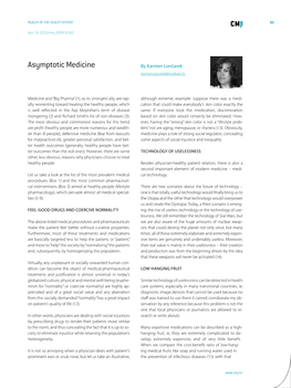 Asymptotic Medicine by Karmen Lončarek Karmen.Loncarek@Markant.Hr