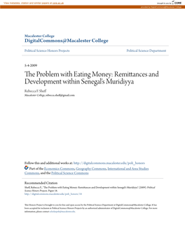 Remittances and Development Within Senegal's Muridiyya Rebecca F