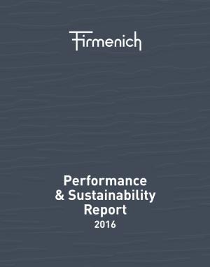 Performance & Sustainability Report