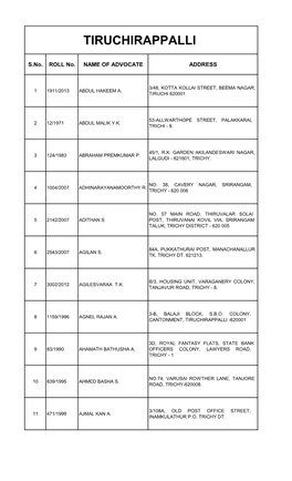 Tiruchirappalli