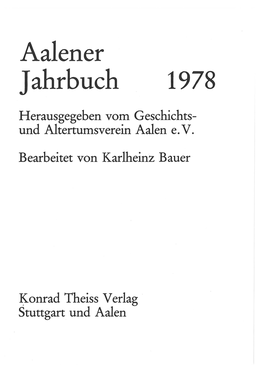Aalener Jahrbuch 1978