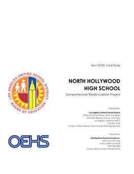 NORTH HOLLYWOOD HIGH SCHOOL Comprehensive Modernization Project