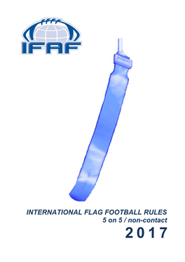 Flag Rules 2017 (IFAF)