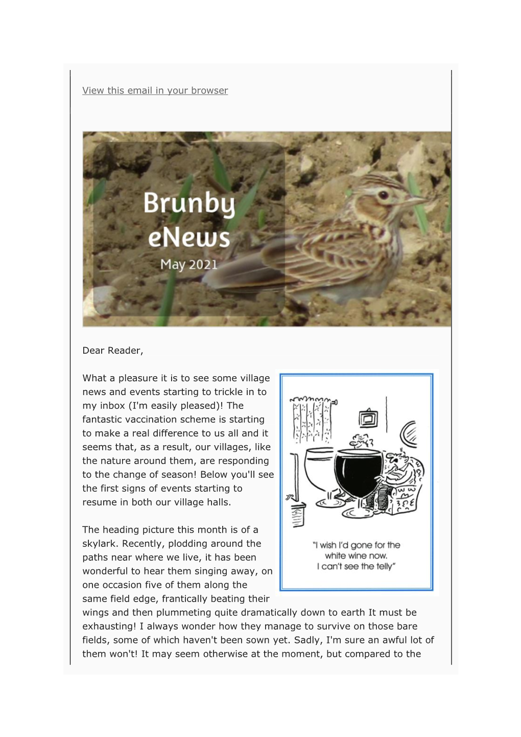 May 2021 Brunby News