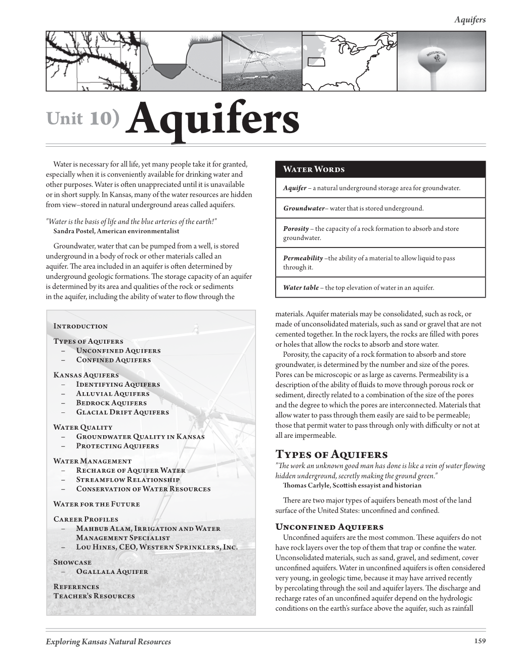 Unit 10) Aquifers