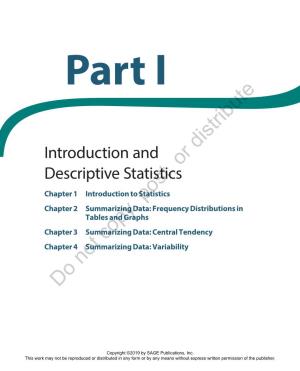 Introduction and Descriptive Statistics
