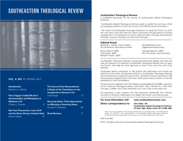 Southeastern Theological Review            