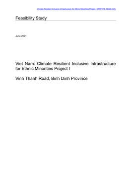 Feasibility Study: Vinh Thanh Road, Binh Dinh Province