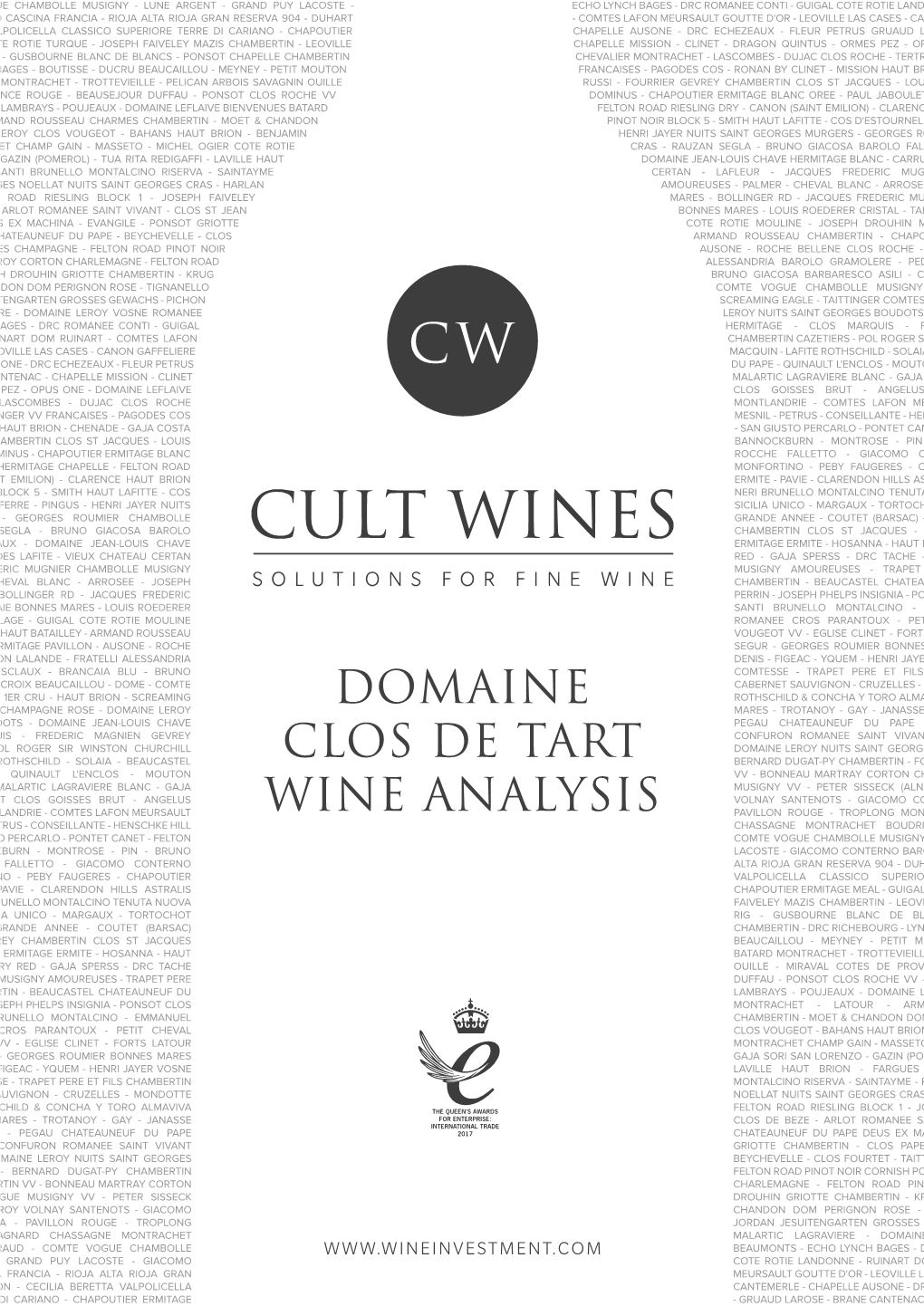 Domaine Clos De Tart Wine Analysis