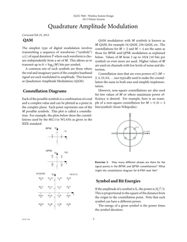 Quadrature Amplitude Modulation