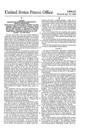 United States Patent Office Patented Apr
