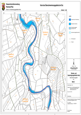 Karte Des Überschwemmungsgebiets Der Enz Rheinland-Pfalz