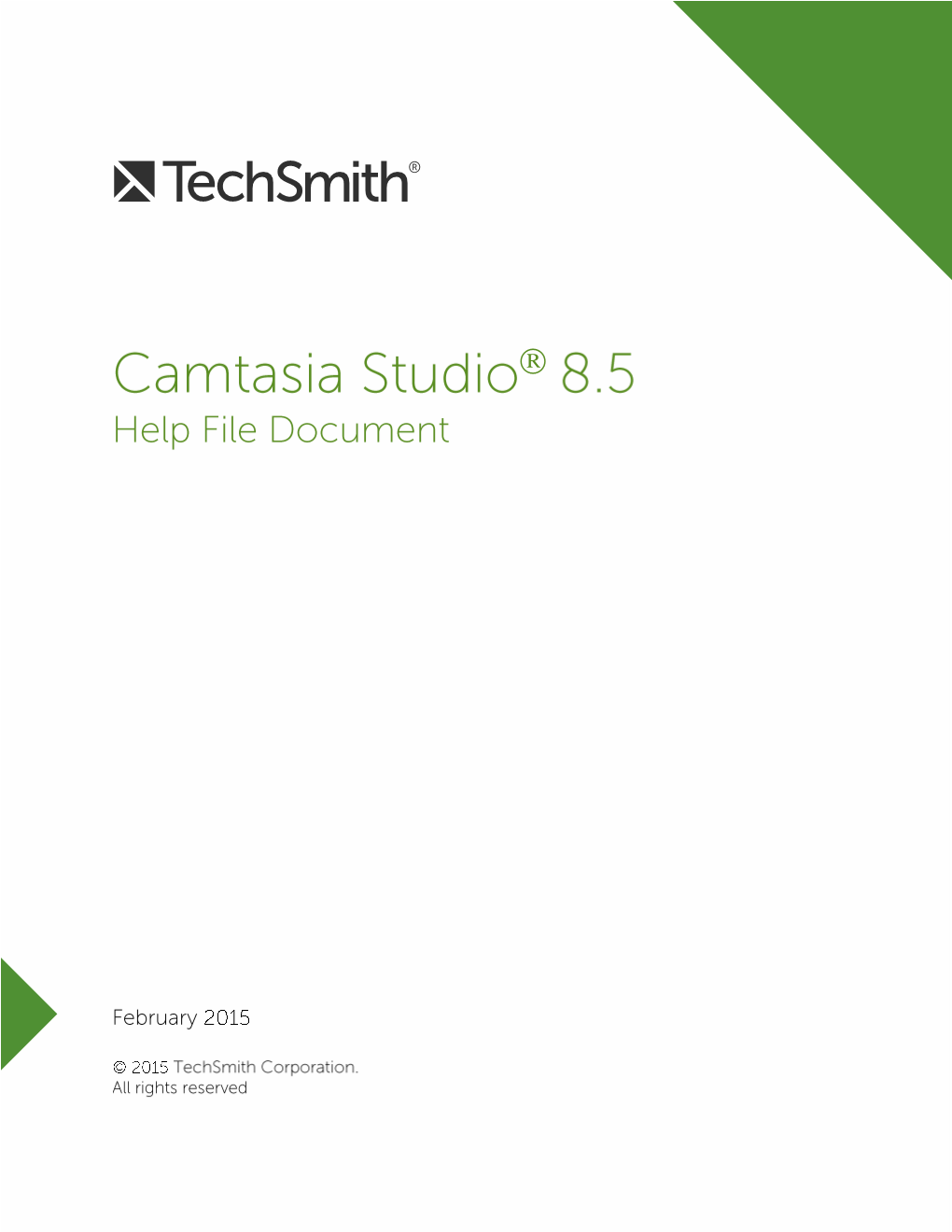 Camtasia Studio 8.5 Help