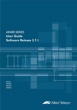AR400 User Guide 2.7.1