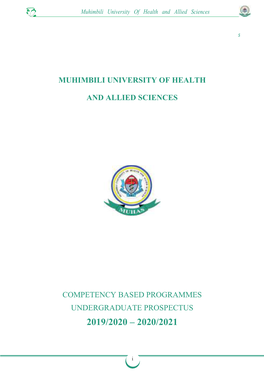 Muhimbili University of Health and Allied Sciences Competency Based