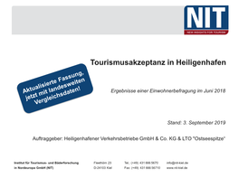 Tourismusakzeptanz in Heiligenhafen