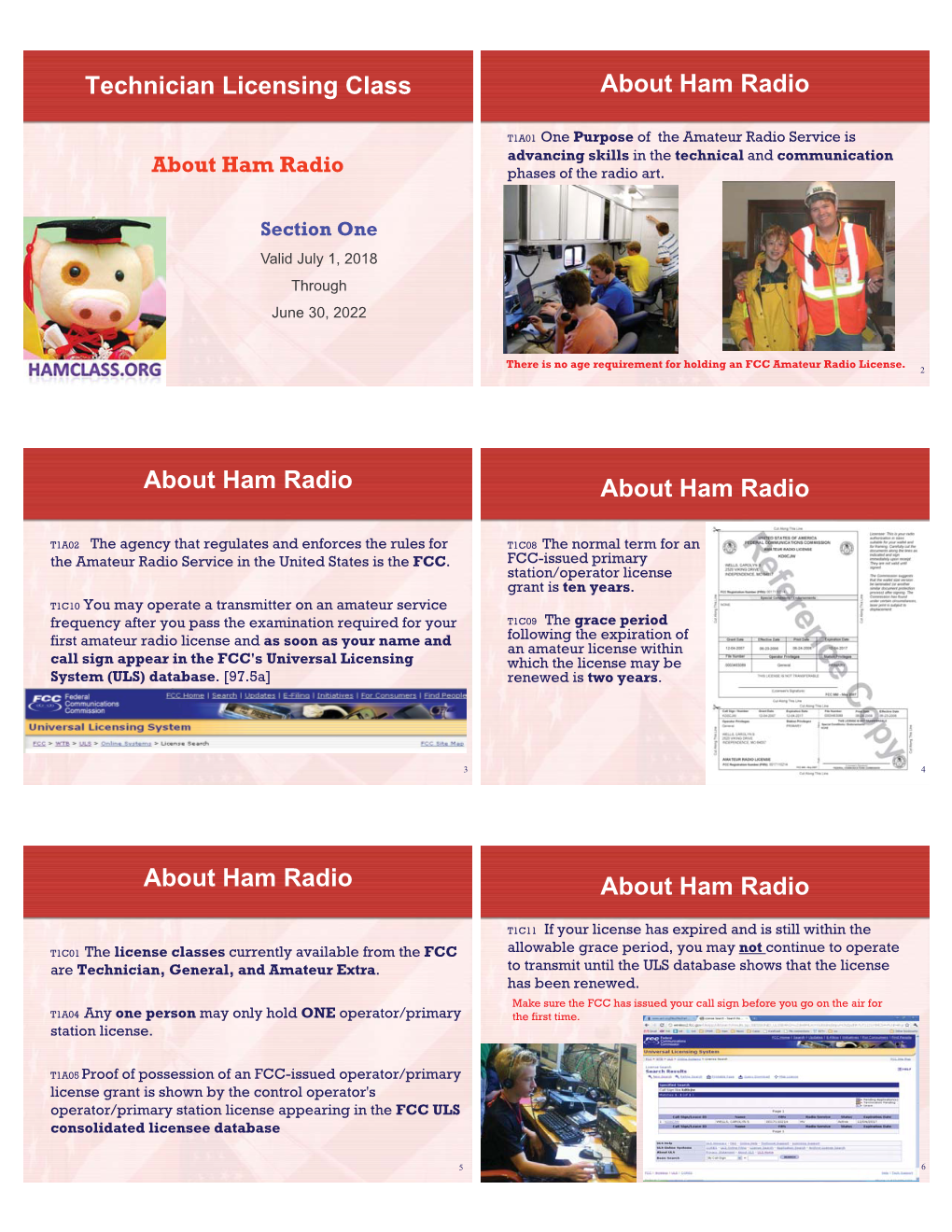 Technician Licensing Class About Ham Radio About Ham Radio About Ham Radio About Ham Radio About Ham Radio