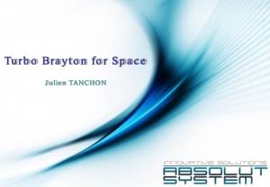 Turbo Brayton for Space