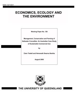 Management, Conservation and Farming of Saltwater Crocodiles: an Australian Case Study of Sustainable Commercial Use
