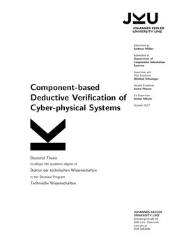 Componend-Based Deductive Verification of Cyber-Physical