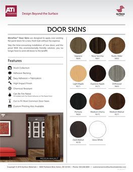 Door Skin Solutions
