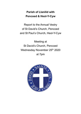 Parish of Llanilid with Pencoed & Heol-Y-Cyw Report to The