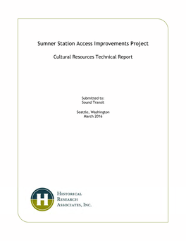 Sumner Station Access Improvements Project