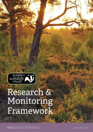 Research & Monitoring Framework