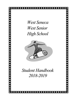 West Seneca West Senior High School Student Handbook 2018-2019
