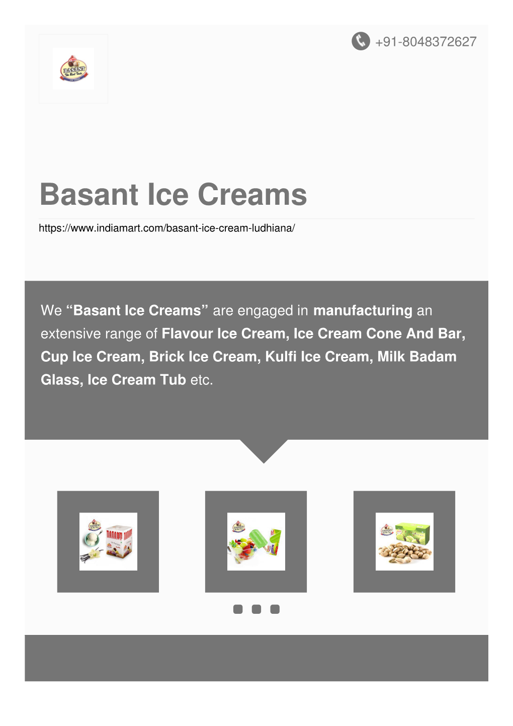 Basant Ice Creams